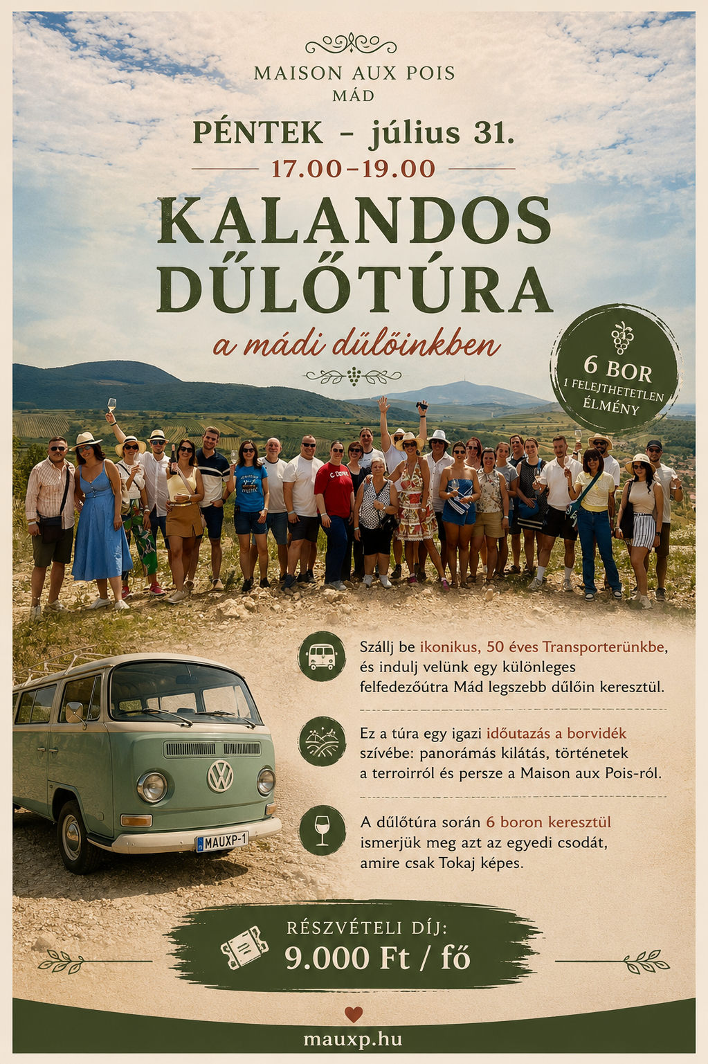 Kalandos dűlőtúra - 2026.07.31.