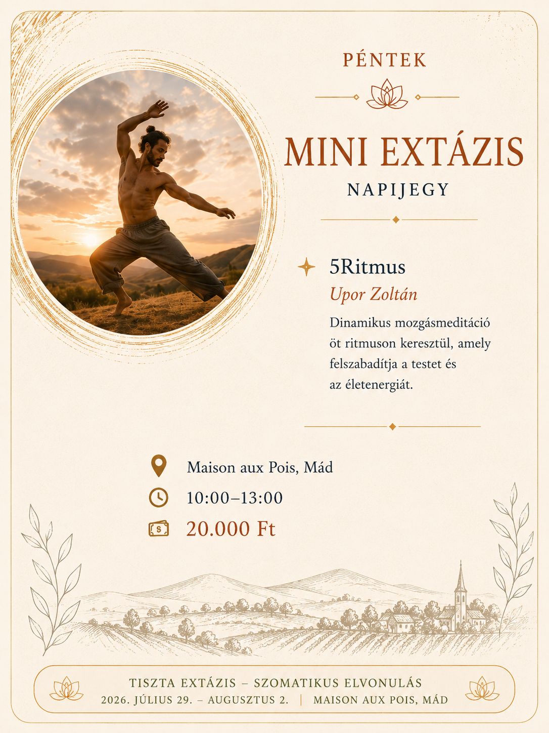 MINI EXTÁZIS – PÉNTEKI NAPIJEGY