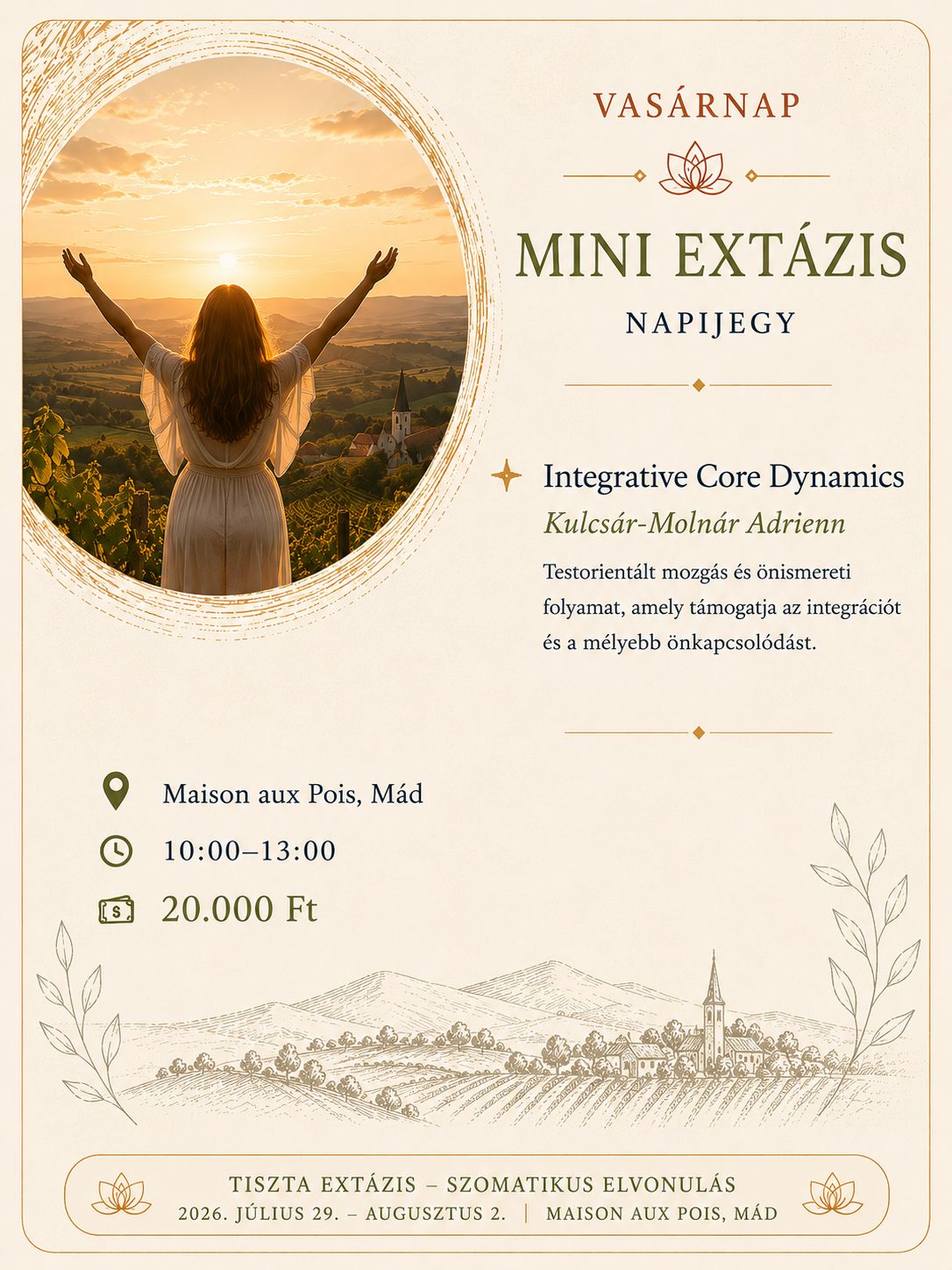 MINI EXTÁZIS – VASÁRNAPI NAPIJEGY